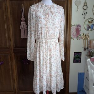 Draper James Floral Long Sleeve Dress